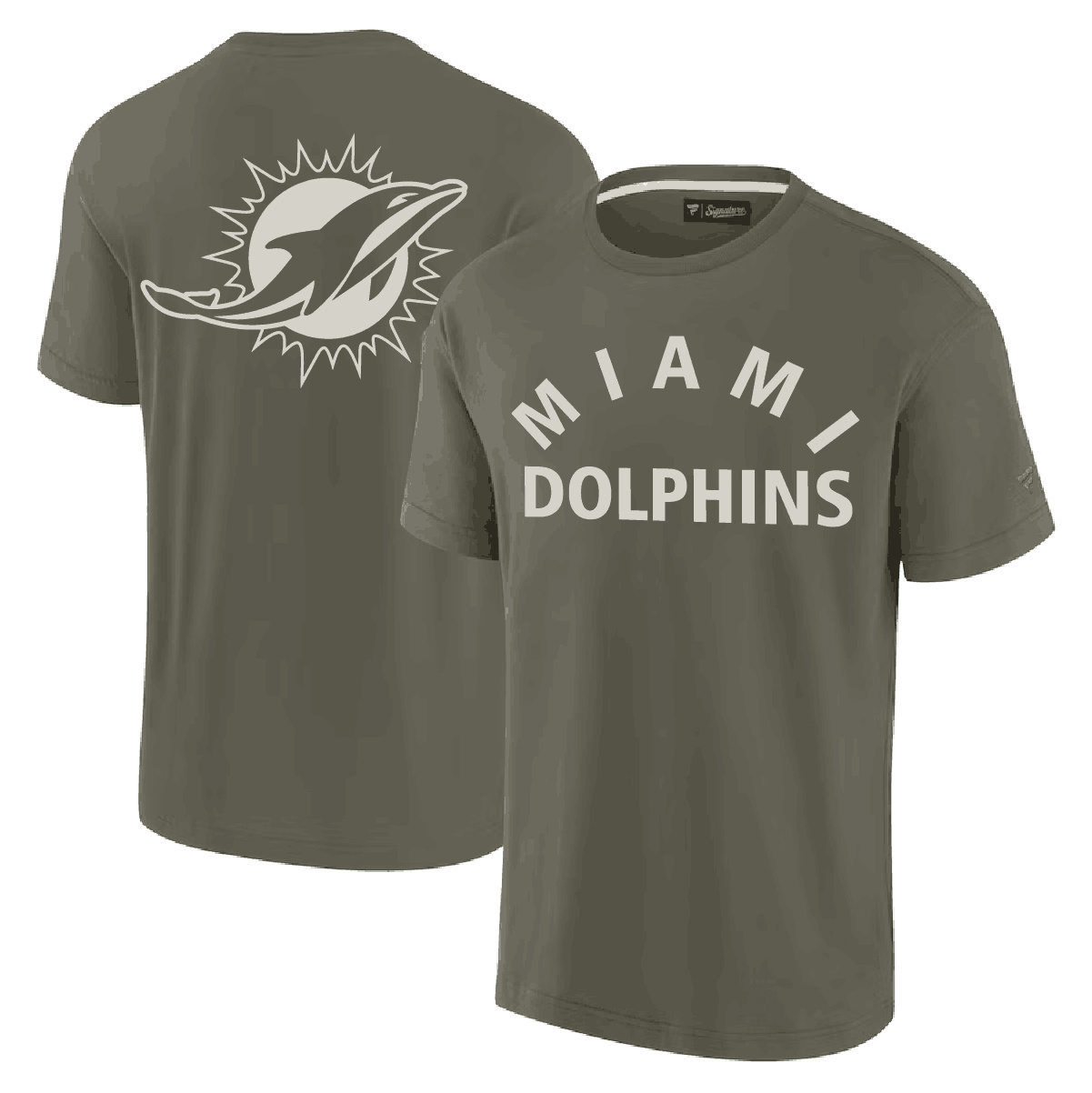 Men's Miami Dolphins Olive Elements Super Soft T-Shirt
